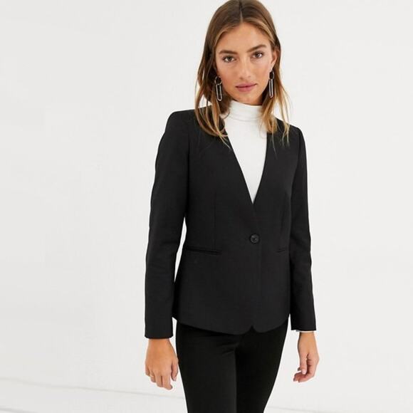 MNG Mango Black Blazer Suit Jacket - Picture 1 of 11
